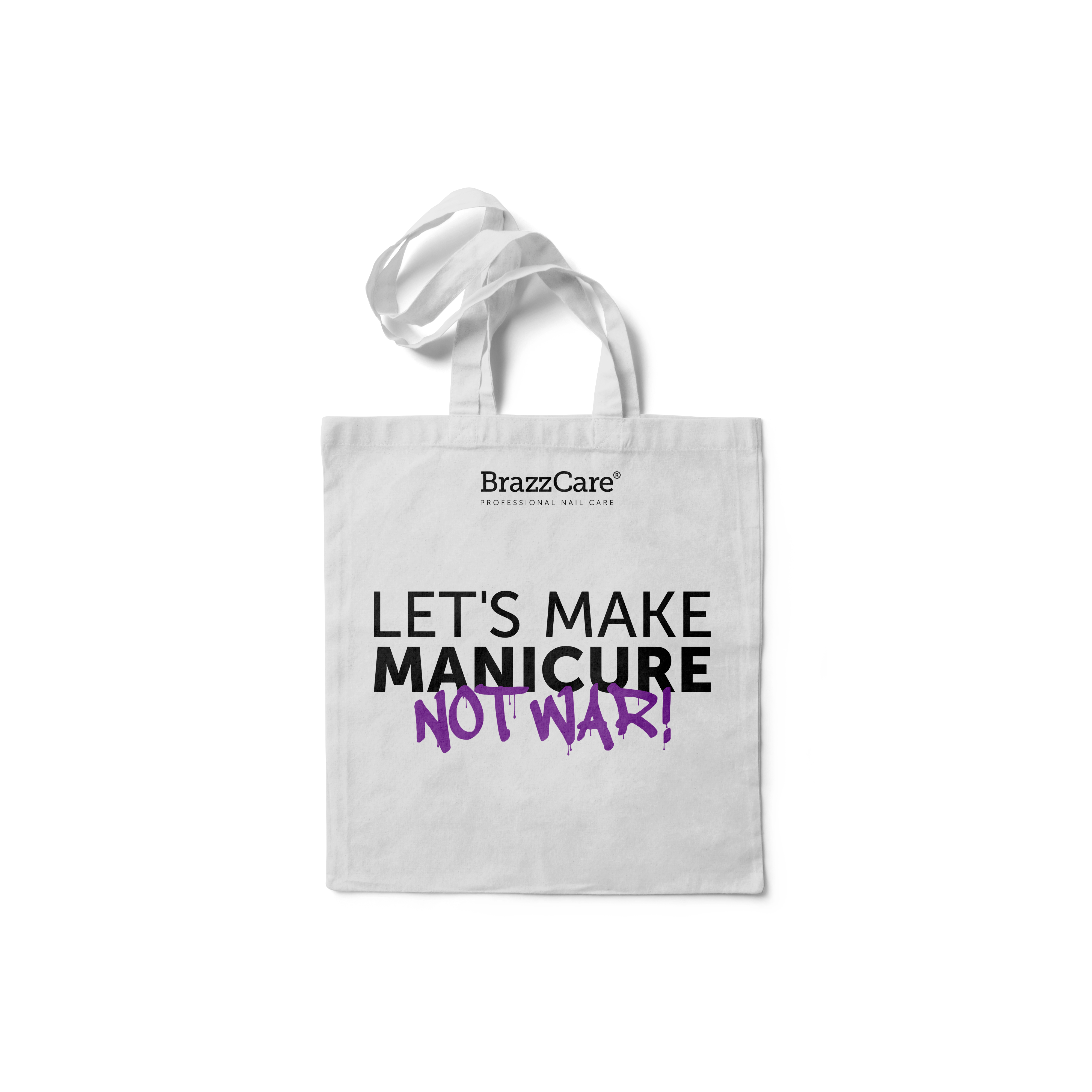 Tote Bag - Let's Make Manicure Not War - BrazzCare - Professional Nail Care