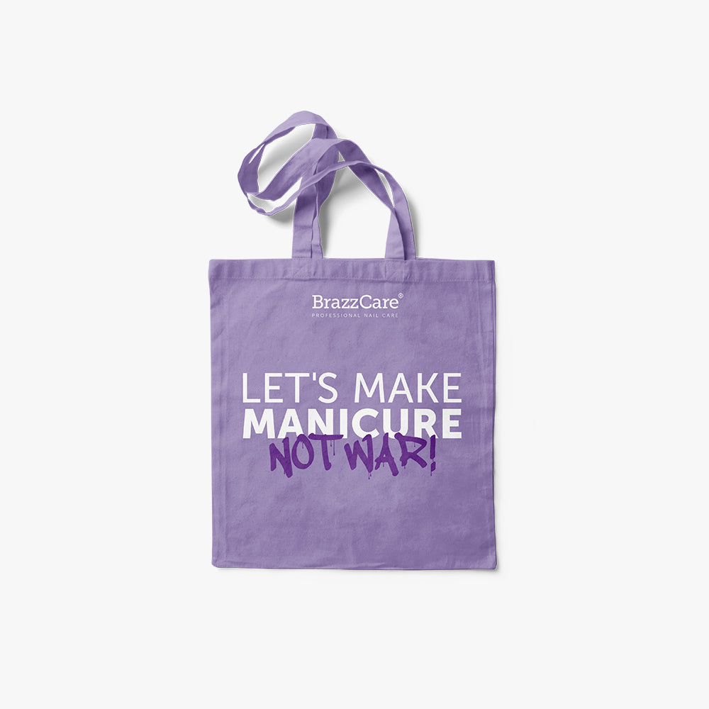 Tote Bag - Let's Make Manicure Not War - BrazzCare - Professional Nail Care