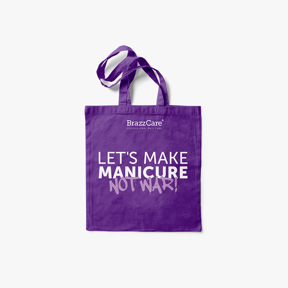 Tote Bag - Let's Make Manicure Not War - BrazzCare - Professional Nail Care